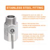 GASHER 4Pcs 304 Stainless Steel Ball Valve Set NPT Thread