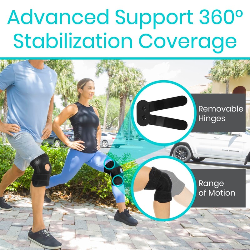 Vive Hinged Knee Brace - Relieves ACL, MCL, Meniscus Tear