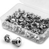(50 pcs) M5 x 8mm Flat Round Hexagon Socket Head