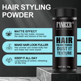 30g Hair Texture Powder, Hair Powder Men, Hair Styling Powder, Root Lifting Powders, Styling Powder for Men and Woman, Matte Texture, Add Texture and Volume