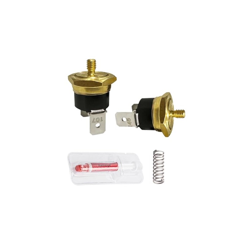 Coffee Steam Thermostat Replacement, M4 Thread, 107°C & 145°C for