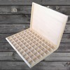 WooDeeDoo Shallow Slim Wooden Box With Clasp | 70 Compartments
