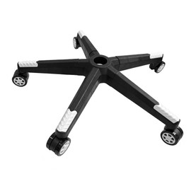 Racfenick 28 inch Heavy Duty Gaming Office Chair Nylon Base Legs Replacement with 2.5 inch Casters for Carpet and Hardwood Floors (White)