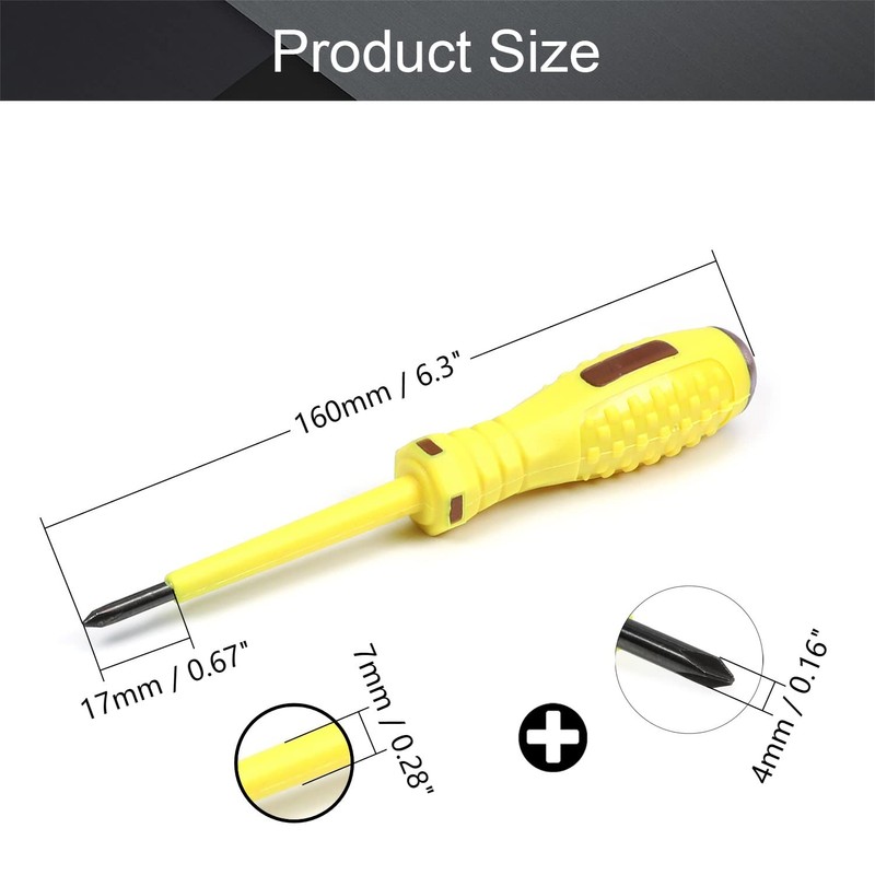 Fielect Circuit Tester, Voltage Tester Pen Screwdriver Electric Test Detector,