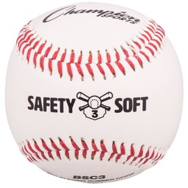 Champion Sports Rubber Baseball, Black/White