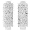 sanamika Rubber katan糸 20 m Roll x 2 Pcs White