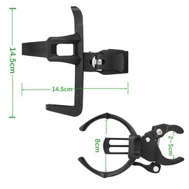 [Hordlend] Bicycle Drink Holder, Stroller, Bottle Holder, Cup Holder, Plastic Bottle, Bike Mountain Bike, Motorcycle, Clip, Easy Installation, 360 Degree Rotation