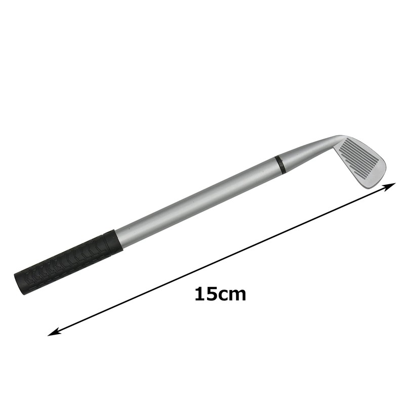 Maydahui Cute Golf Club Ballpoint Pen, Oil-Based, Black, 0.5mm, 12-Piece