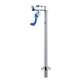 WOWOW Glass Filler Faucet, 14-Inch Water Filler Faucet Deck Mount Pedestal Glass Filling Water Station, Stainless Steel Push Cup Faucet for Bar Hotel Restaurant and Public Lounge