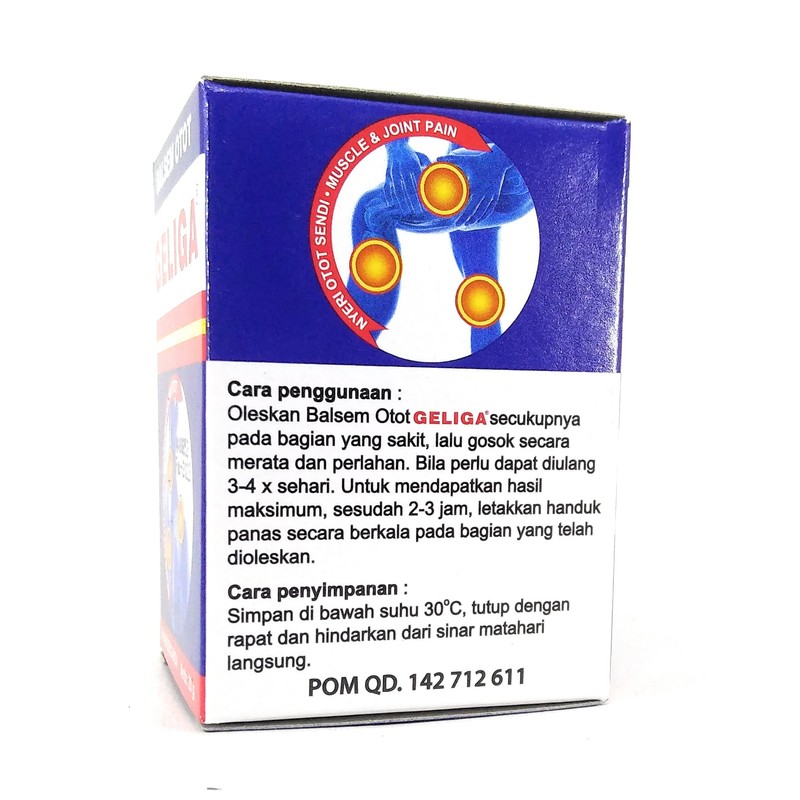Geliga Muscular Balm Ointment Balsem Otot 20 Gram (Pack of
