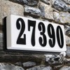 Qualarc SRP-AB01-BLK Serrano Low Voltage Plastic Rectangular Lighted Address Plaque