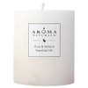 Aroma Naturals Patchouli and Frankincense Essential Oil White Scented Pillar