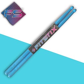 FITSTIX Drumsticks for Fitness & Aerobic‍ Workout Classes, Drum Sticks, Strong and Light Weight design make a fun addition to any exercise routine or class. (BLUE)