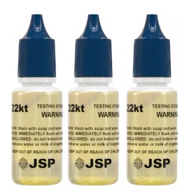 JSP Set of 3 Gold Jewelry Testing 22K 24K Test Acid Solutions Bottles Kit Oro JSP