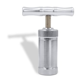 Pollen Pollen Press, 1 Piece Stainless Steel Pollen Press Tool Pollen T Press, T Handle Pollen Compressor for Herbs, Spices, Garlic, Pepper, Salt, Silver