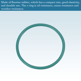 QUARKZMAN 60 x 53 x 3.5 mm Fluorine Rubber O Ring x 1 Piece Seal for Car Tap Green