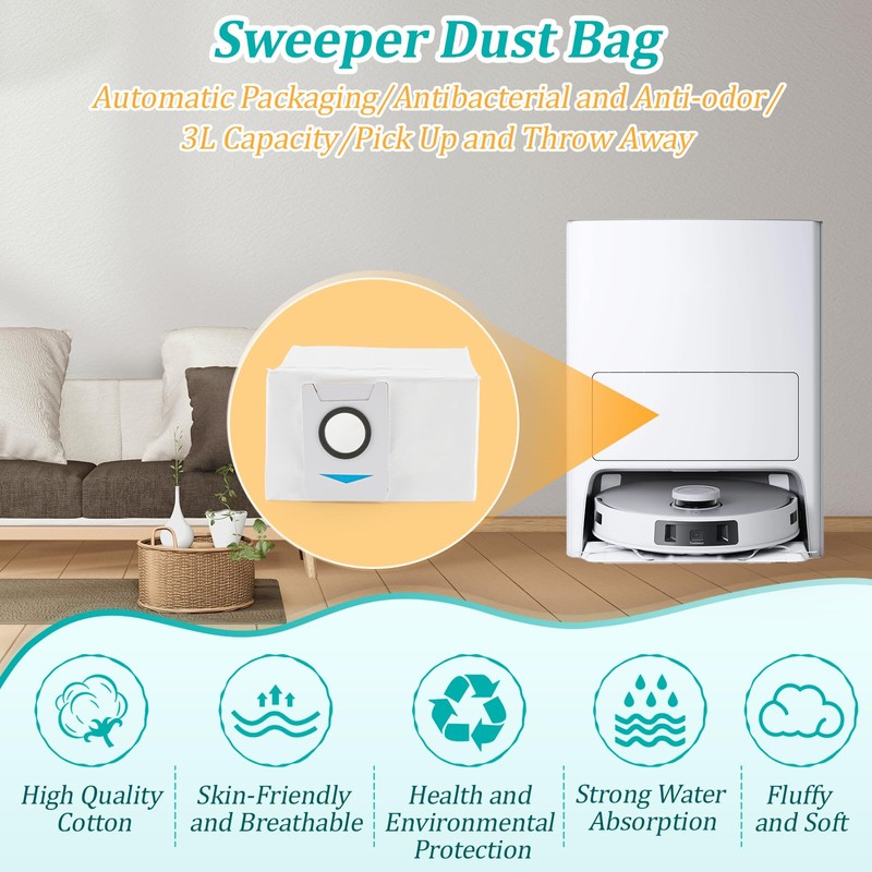 RongZy 10 Pack for Ecovacs Deebot X1 Omni /X1 e