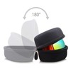 Hanperal Big Large Hard Sports Glasses Case, SKI Snowboard Snow
