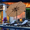 ABCCANOPY Outdoor 11FT Solar Led Patio Umbrellas with 32LED Lights