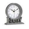 Bargain Lovers 21cm Rustic Grey Family Mantel clock Fire Place