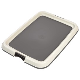 IRIS USA Pee Pad Holder for Puppy Pads, Dog Pad Holder, Pee Pad Tray for Training Pads, Holds Pads 17x23 or Larger, Gray