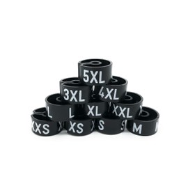 Tex-Clip® Size Rings for Clothes Hangers Set of 250 XXS - 5XL Separator Finder Wardrobe Clothes Rail