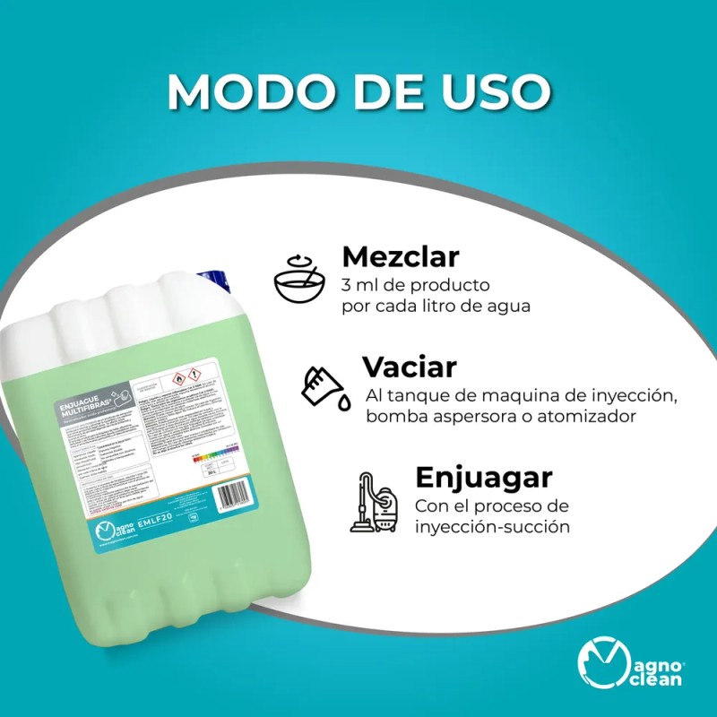 Enjuague Multifibras Lyptus 20l Magno Clean