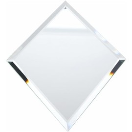 Plymor 3mm Beveled Glass Mirror, 5 inch x 7 inch (Pack of 3) (Diamond-Shaped)