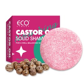 AKBAN Castor Oil Shampoo Bar for Hair Strengthening & Volumizing, Castor Shampoo Soap for All Hair Types, No Harsh Chemicals