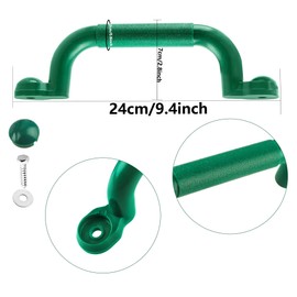 12 Pcs Plastic Playground Handles Grab Handle Playhouse Safety Handle for Kids Playset Treehouse Playground (Color Set 1)