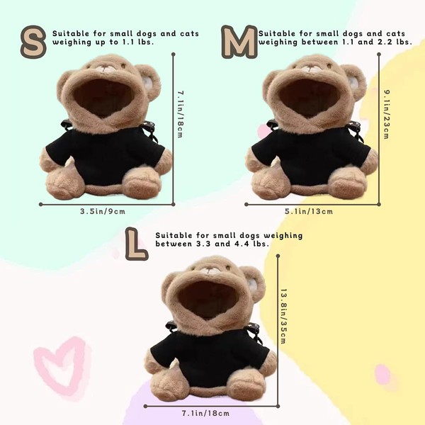 MANON ROSA Puppy Sling Carrier – Cute Hands-Free Portable Shoulder