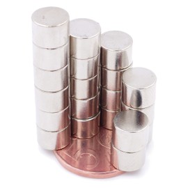 Brudazon 30 Mini Disc Magnets 8 x 6 mm N52 Strongest Level Neodymium Magnets Ultra Strong Power Magnet for Model Making, Photo, Whiteboard, Notice Board, Fridge, Crafts, Magnetic Disc Extra Strong