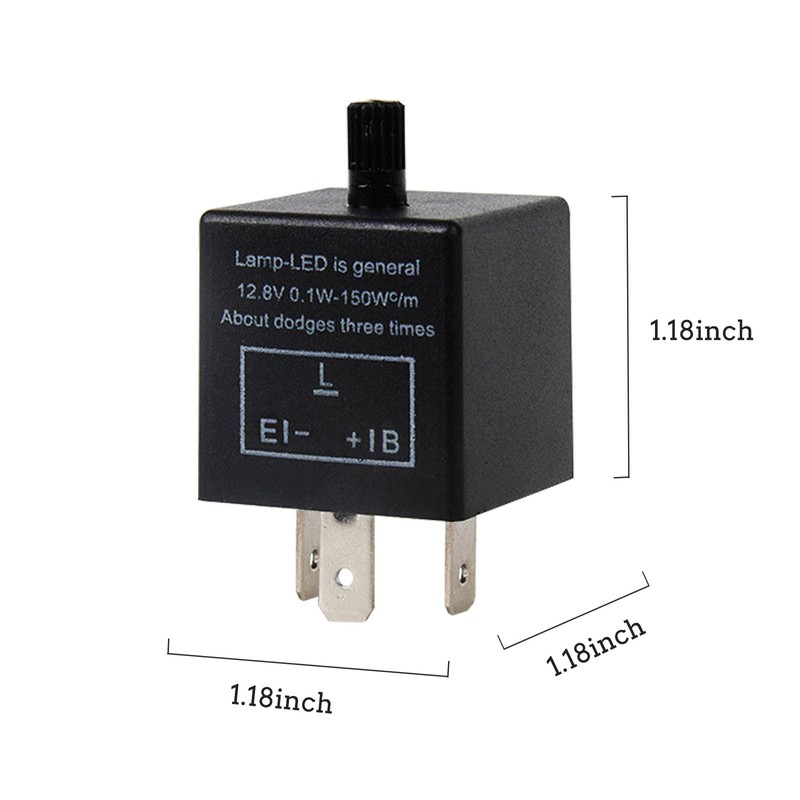 CF-14 Led Flasher Relay, 3 Pins Adjustable Turn Signal Relay