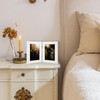 Golden State Art, 4x6 Double Picture Frame Vertical Hinged Photo