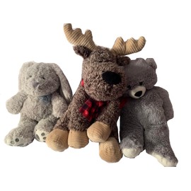 Weighted stuffed animal, bunny, moose or teddy bear with 4 lbs, washable plush weighted buddy, autism