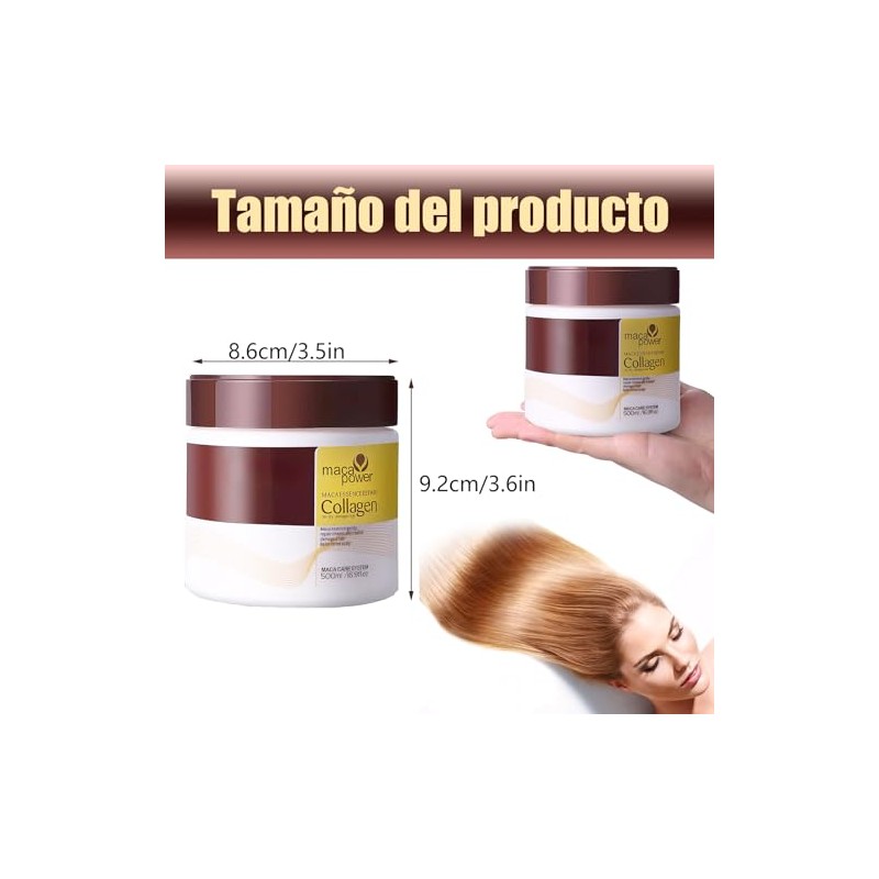 Mascarilla Cabello, 500ml Mascarilla Mágica para el Cabello, Máscara de