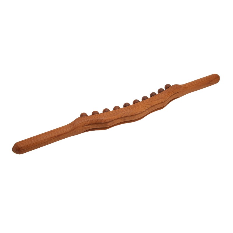 20 Bead Wood Massage Stick Full Body Universal Ergonomic Scraping