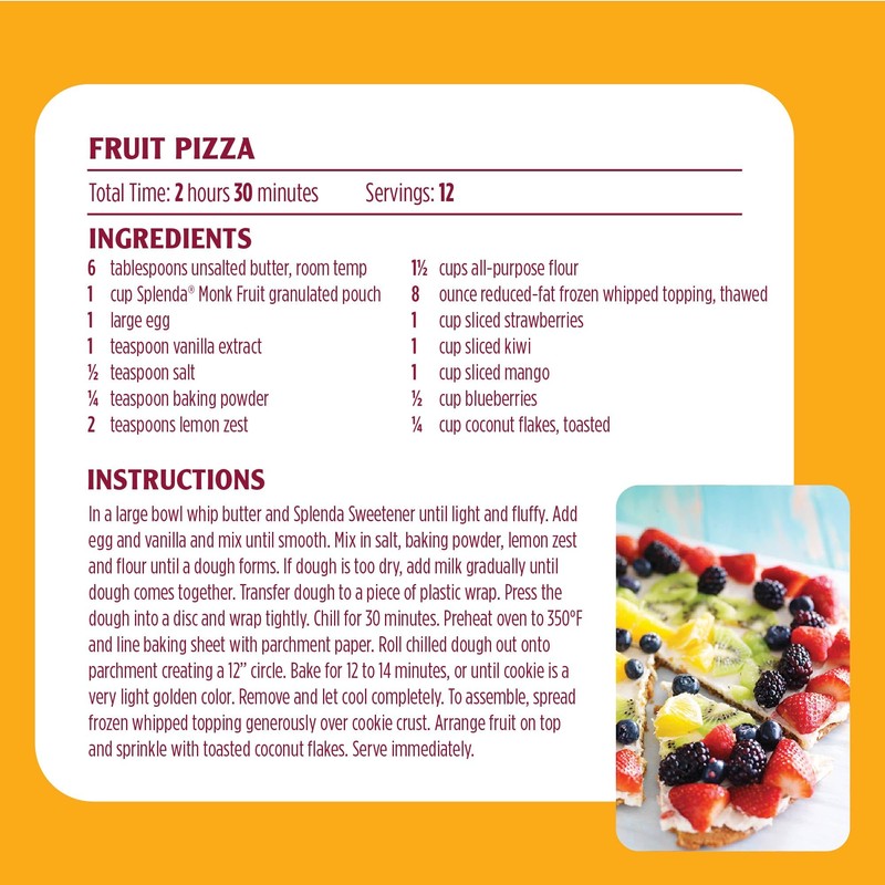 Splenda Monk Fruit Zero Calorie Plant Based Granulated Sweetener, No