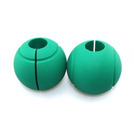 2pcs Dumbbell Grips Thick Silicone Barbell Grips Weight Bar Grips for 25mm 28mm 30mm Barbells and Dumbbells Green