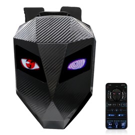 TEMSONE Carbon Fiber Motorcycle LED Knight Backpack with Full-color screen, Laptop Backpack, DIY programming Backpack, Riding Backpack for Store Helmet, Waterproof Luggage Bag for Travelling Camping