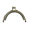5PCS Purse Frame, Metal Kiss Lock, 5 Sizes Bronze Tone