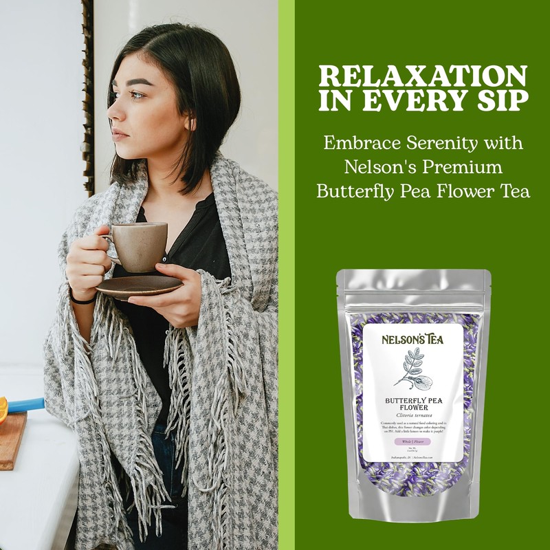 Nelson's Tea Butterfly Pea Flower 2 Oz