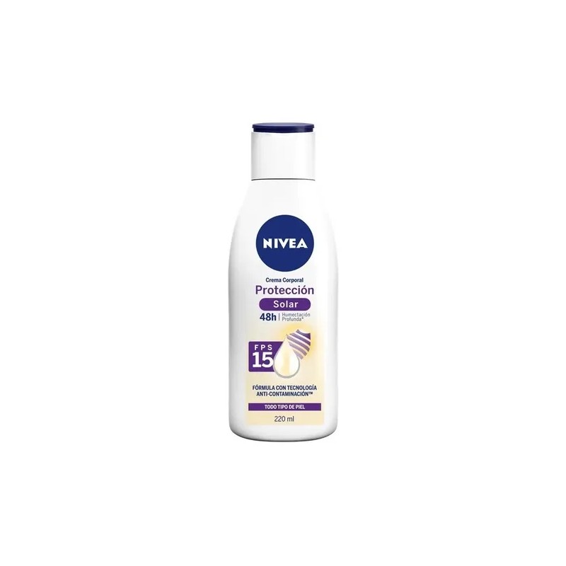 Cremma Corporal Nivea Protección Solar Fps 15 220ml-S