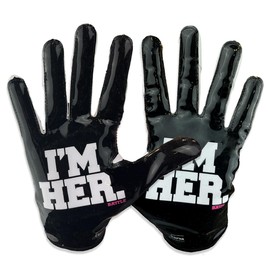 Battle Sports I'm HER Bella Female Football Receiver Gloves, Adult & Youth, Limited Edition (Small, Youth)