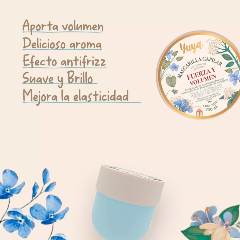 Yuya Mascarilla De Cabello Yuya Fuerza Y Volumen Con Biotina