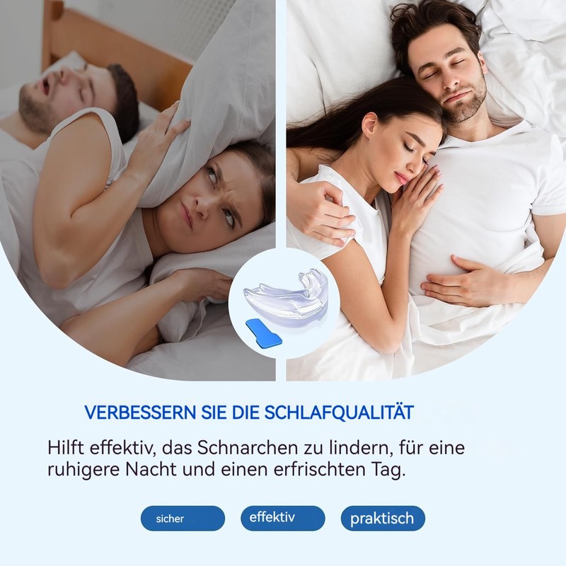 Anti Schnarch Mundstück, Schnarchstopper, Effektiv Aufbissschienen, Beißschiene Nacht Gegen Zähneknirschen