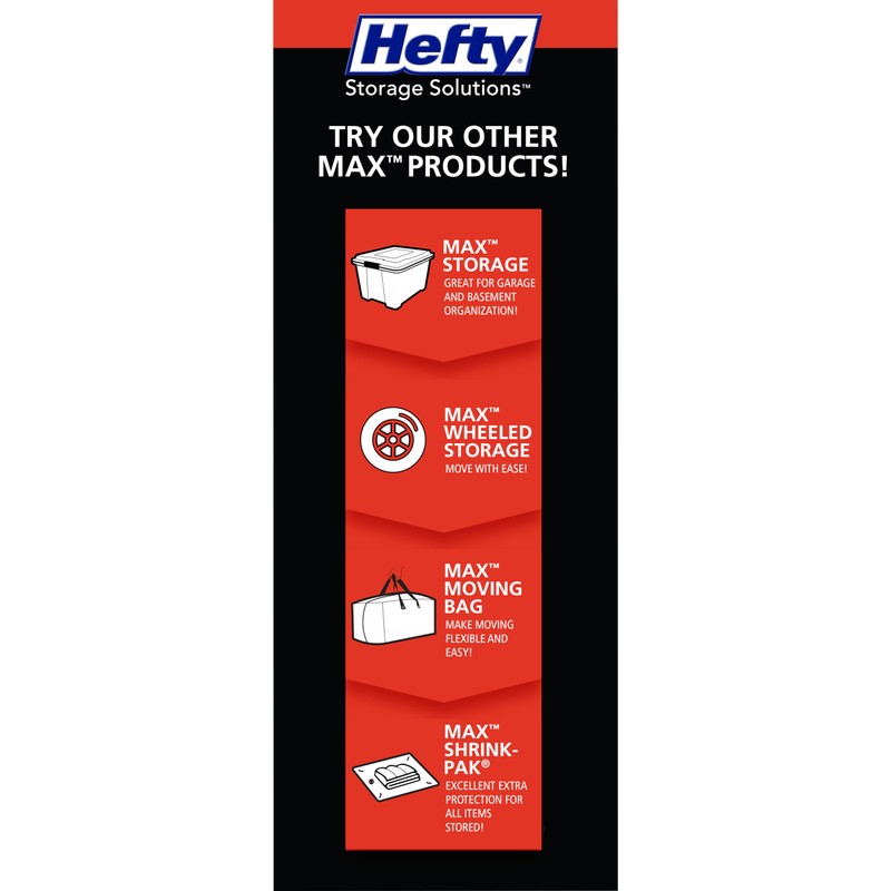 Hefty MAX Shrink-Pak Combo Pack - 1 Large, 1 XL,