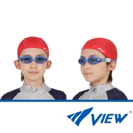 View V740JSA BL Swimming Goggles, Made in Japan, For Elementary School Students, 6 - 12 Years Old, Anti-Fog, Prescription Compatible, SWIPE UV Protection, Antibacterial Specifications