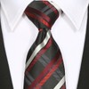 KissTies Mens Tie Set Grid Ties Red Black Plaid Necktie