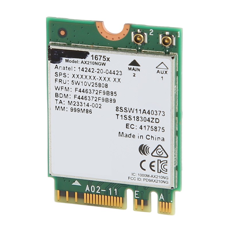 WiFi Card Wireless Tri Band 1675X AX210NGW M.2 NGFF WI‑FI6E